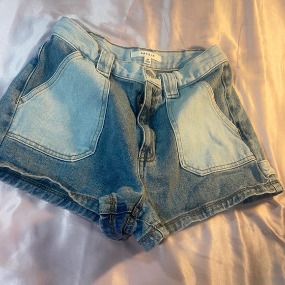 Pacsun Patchwork Denim Shorts - Picture 4 of 5